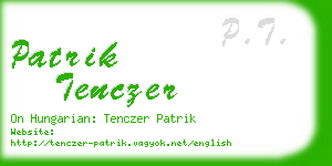 patrik tenczer business card
